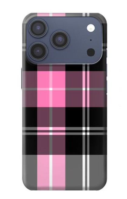 S3091 ピンクの模様のパターン Pink Plaid Pattern iPhone 17 Pro バックケース、フリップケース・カバー