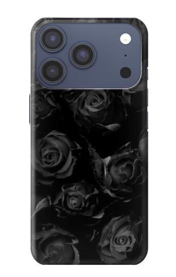 S3153 黒バラ Black Roses iPhone 17 Pro, 18 Pro バックケース、フリップケース・カバー