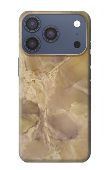 S3240 黄色の大理石 Yellow Marble Stone iPhone 17 Pro, 18 Pro バックケース、フリップケース・カバー