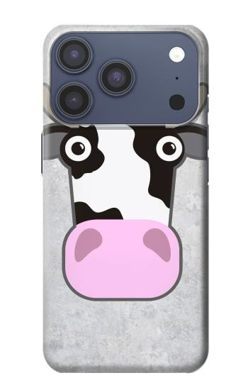 S3257 牛の漫画 Cow Cartoon iPhone 17 Pro バックケース、フリップケース・カバー