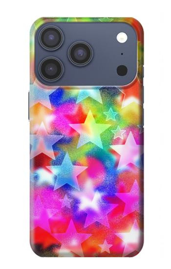 S3292 カラフルディスコスター Colourful Disco Star iPhone 17 Pro, 18 Pro バックケース、フリップケース・カバー