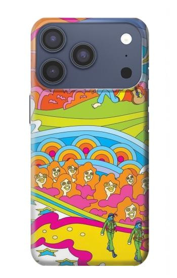 S3407 ヒッピーアート Hippie Art iPhone 17 Pro バックケース、フリップケース・カバー