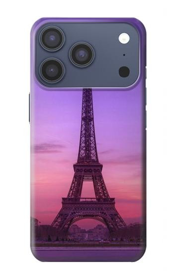 S3447 エッフェルパリの夕日 Eiffel Paris Sunset iPhone 17 Pro, 18 Pro バックケース、フリップケース・カバー
