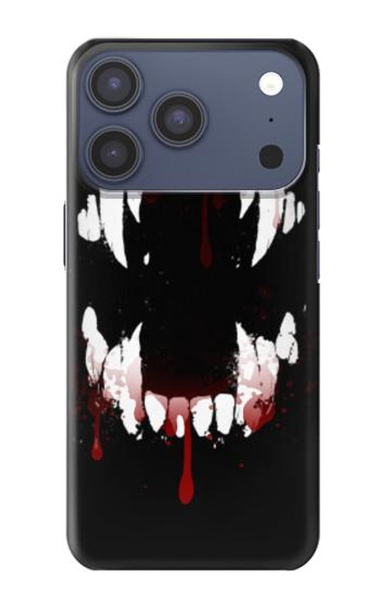 S3527 吸血鬼の歯 Vampire Teeth Bloodstain iPhone 17 Pro バックケース、フリップケース・カバー