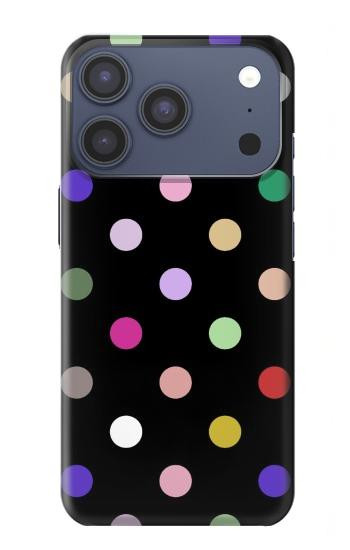 S3532 カラフルな水玉 Colorful Polka Dot iPhone 17 Pro, 18 Pro バックケース、フリップケース・カバー