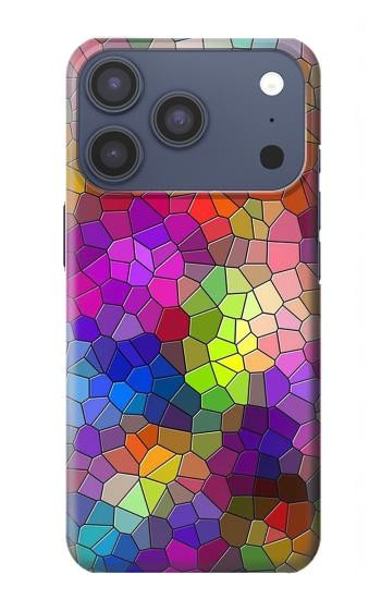 S3677 カラフルなレンガのモザイク Colorful Brick Mosaics iPhone 17 Pro, 18 Pro バックケース、フリップケース・カバー