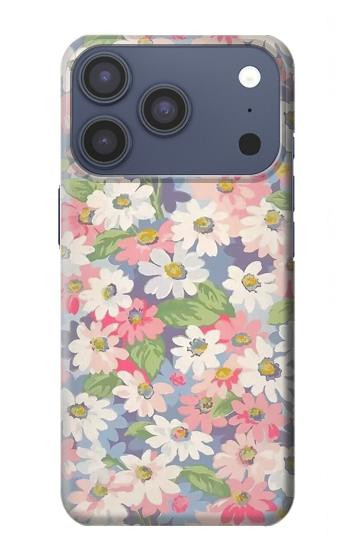 S3688 花の花のアートパターン Floral Flower Art Pattern iPhone 17 Pro, 18 Pro バックケース、フリップケース・カバー