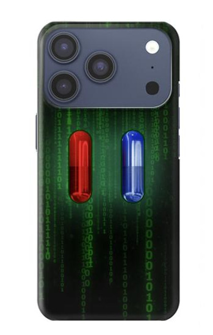 S3816 赤い丸薬青い丸薬カプセル Red Pill Blue Pill Capsule iPhone 17 Pro バックケース、フリップケース・カバー