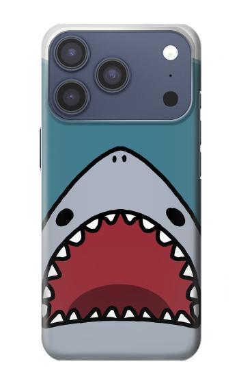 S3825 漫画のサメの海のダイビング Cartoon Shark Sea Diving iPhone 17 Pro, 18 Pro バックケース、フリップケース・カバー