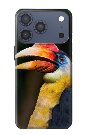 S3876 カラフルなサイチョウ Colorful Hornbill iPhone 17 Pro, 18 Pro バックケース、フリップケース・カバー
