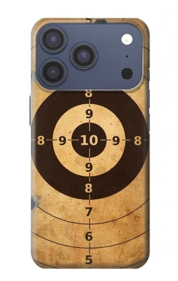 S3894 ペーパーガン射撃標的 Paper Gun Shooting Target iPhone 17 Pro, 18 Pro バックケース、フリップケース・カバー