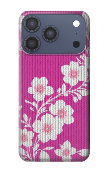 S3924 桜のピンクの背景 Cherry Blossom Pink Background iPhone 17 Pro, 18 Pro バックケース、フリップケース・カバー