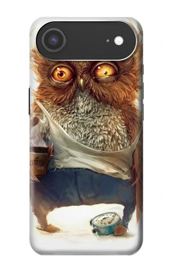 S1133 目を覚ますフクロウ Wake up Owl iPhone Air バックケース、フリップケース・カバー