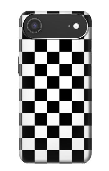 S1611 チェッカーボード Black and White Check Chess Board iPhone Air バックケース、フリップケース・カバー