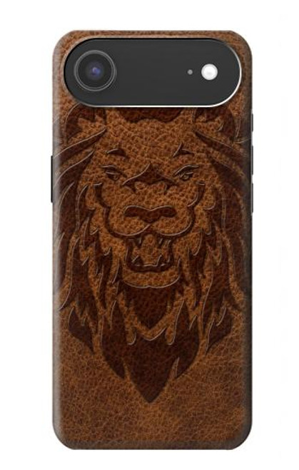 S2529 レオゾディアックタトゥーブラウングラフィック Leo Zodiac Tattoo Brown Graphic Print iPhone Air バックケース、フリップケース・カバー