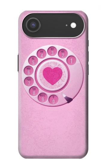 S2847 ピンクロータリー電話 Pink Retro Rotary Phone iPhone Air バックケース、フリップケース・カバー