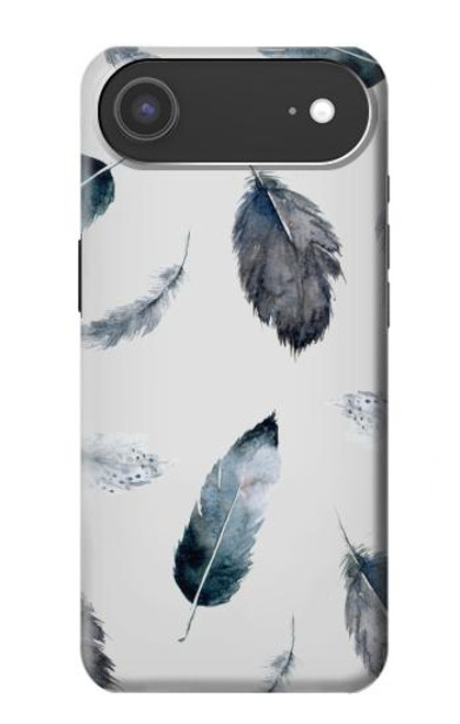 S3085 羽 Feather Paint Pattern iPhone Air バックケース、フリップケース・カバー