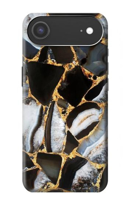 S3419 金の大理石のグラフィックプリント Gold Marble Graphic Print iPhone Air バックケース、フリップケース・カバー