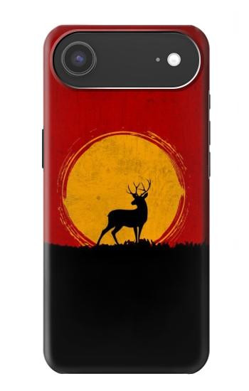 S3513 鹿の夕日 Deer Sunset iPhone Air バックケース、フリップケース・カバー