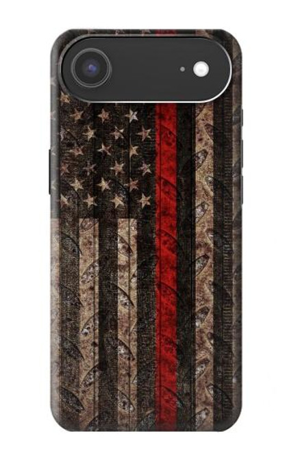S3804 消防士メタルレッドラインフラググラフィック Fire Fighter Metal Red Line Flag Graphic iPhone Air バックケース、フリップケース・カバー S3804 消防士メタルレッドラインフラググラフィック Fire Fighter Metal Red Line Flag Graphic iPhone Air バックケース、フリップケース・カバー