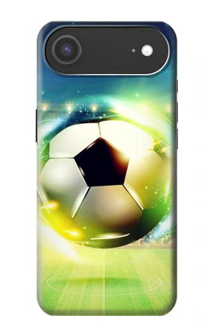 S3844 輝くサッカー サッカーボール Glowing Football Soccer Ball iPhone Air バックケース、フリップケース・カバー