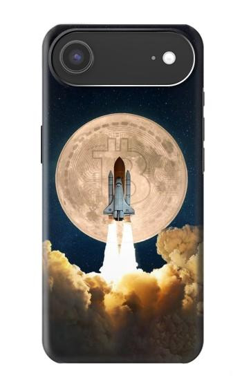S3859 月へのビットコイン Bitcoin to the Moon iPhone Air バックケース、フリップケース・カバー