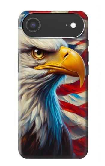 S3967 ハクトウワシのアメリカ国旗 Bald Eagle American Flag iPhone Air バックケース、フリップケース・カバー