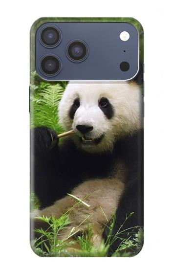S1073 パンダは食べるのが楽しみ Panda Enjoy Eating iPhone 17 Pro Max, 18 Pro Max バックケース、フリップケース・カバー