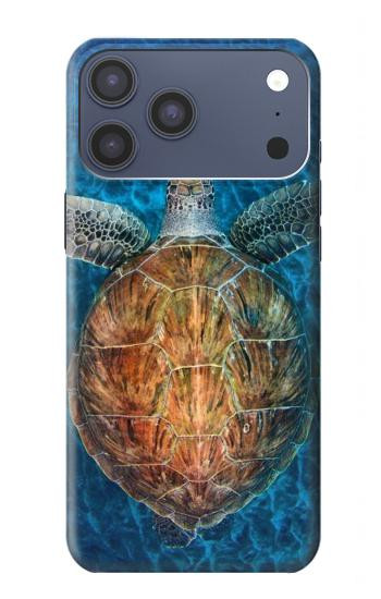 S1249 青い海亀 Blue Sea Turtle iPhone 17 Pro Max, 18 Pro Max バックケース、フリップケース・カバー