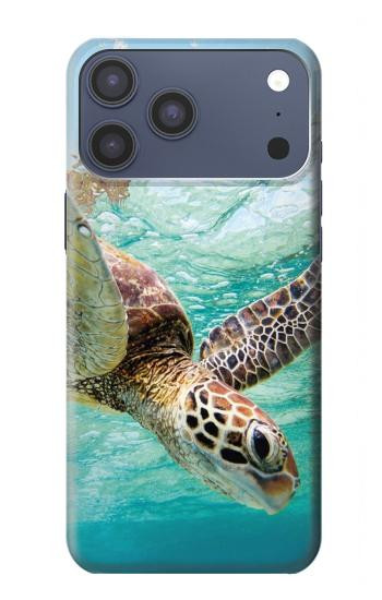 S1377 ウミガメ Ocean Sea Turtle iPhone 17 Pro Max, 18 Pro Max バックケース、フリップケース・カバー