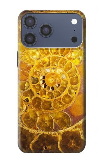 S1789 アンモナイト化石 Ammonite Fossils iPhone 17 Pro Max, 18 Pro Max バックケース、フリップケース・カバー