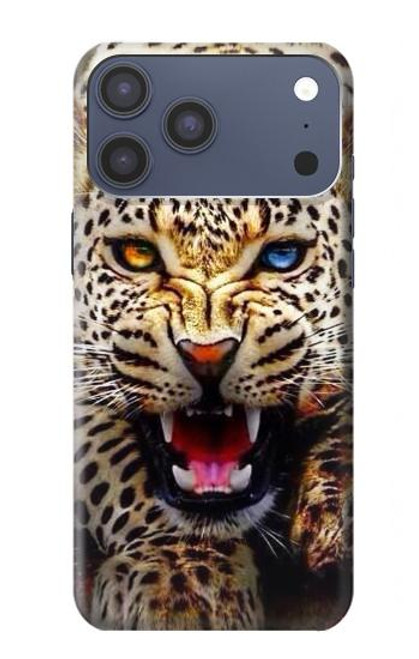 S1932 ブルーアイヒョウ Blue Eyed Leopard iPhone 17 Pro Max バックケース、フリップケース・カバー