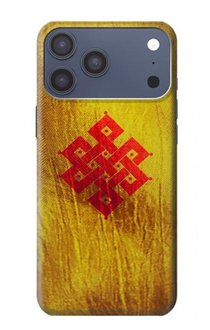 S2318 永遠の結び目ユニティ仏教 Eternal Knot Unity Buddhist Spiritual Meditation Sign iPhone 17 Pro Max バックケース、フリップケース・カバー