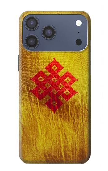 S2318 永遠の結び目ユニティ仏教 Eternal Knot Unity Buddhist Spiritual Meditation Sign iPhone 17 Pro Max, 18 Pro Max バックケース、フリップケース・カバー