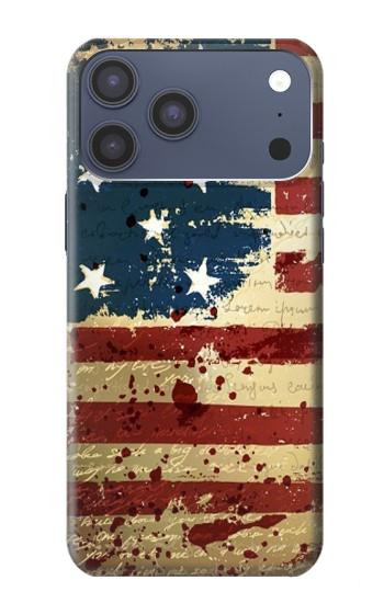 S2349 古いアメリカの国旗 Old American Flag iPhone 17 Pro Max バックケース、フリップケース・カバー