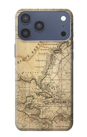 S2506 探検北アメリカ地図 Exploration North America Map iPhone 17 Pro Max バックケース、フリップケース・カバー