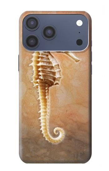 S2674 タツノオトシゴスケルトン化石 Seahorse Skeleton Fossil iPhone 17 Pro Max, 18 Pro Max バックケース、フリップケース・カバー