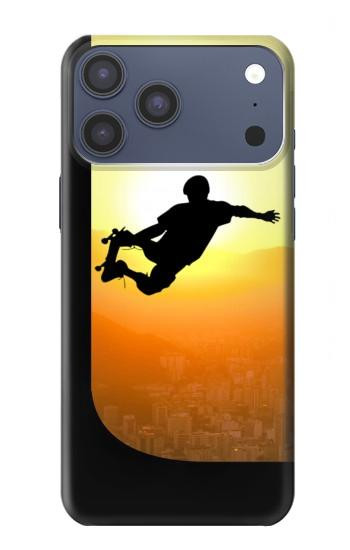 S2676 エクストリームスケートボードサンセット Extreme Skateboard Sunset iPhone 17 Pro Max, 18 Pro Max バックケース、フリップケース・カバー