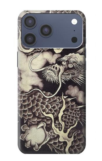 S2719 日本絵画ドラゴン Japan Painting Dragon iPhone 17 Pro Max, 18 Pro Max バックケース、フリップケース・カバー