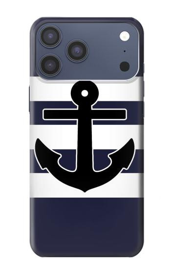 S2758 アンカーネイビー Anchor Navy iPhone 17 Pro Max, 18 Pro Max バックケース、フリップケース・カバー