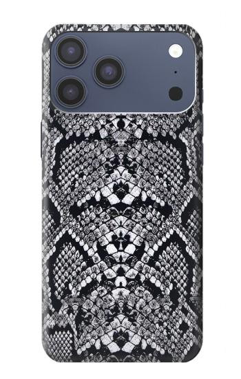 S2855 ラトルスネークスキン グラフィックプリント White Rattle Snake Skin Graphic Printed iPhone 17 Pro Max バックケース、フリップケース・カバー