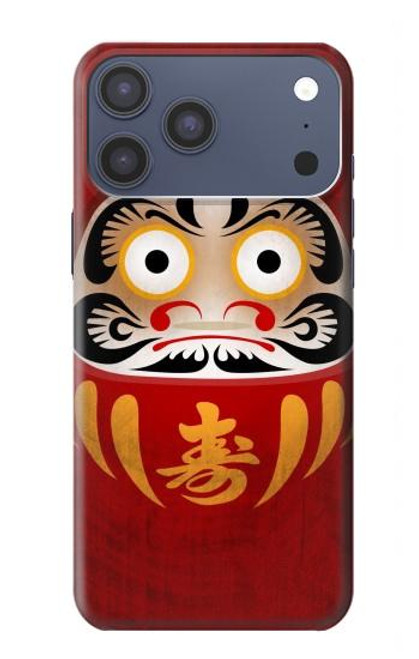 S3023 ダルマ Japan Good Luck Daruma Doll iPhone 17 Pro Max バックケース、フリップケース・カバー