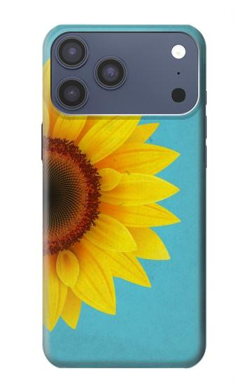 S3039 ひまわり Vintage Sunflower Blue iPhone 17 Pro Max バックケース、フリップケース・カバー