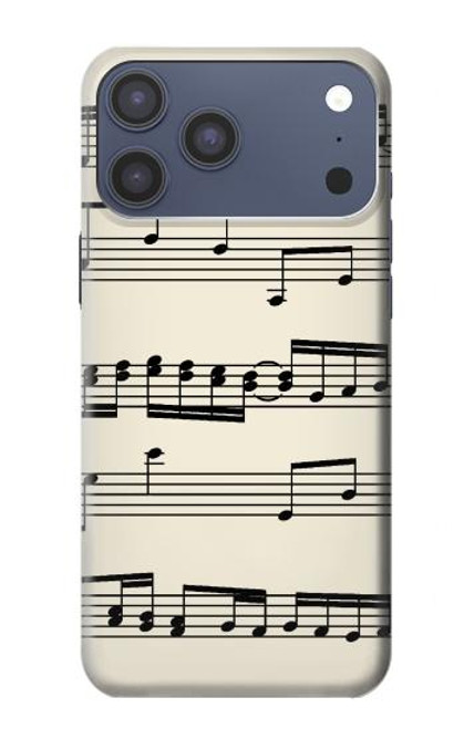 S3082 音楽シート Music Sheet iPhone 17 Pro Max バックケース、フリップケース・カバー