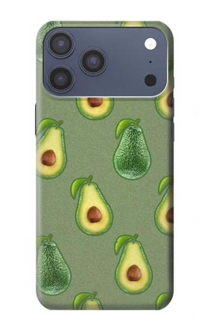 S3285 アボカドパターン Avocado Fruit Pattern iPhone 17 Pro Max バックケース、フリップケース・カバー