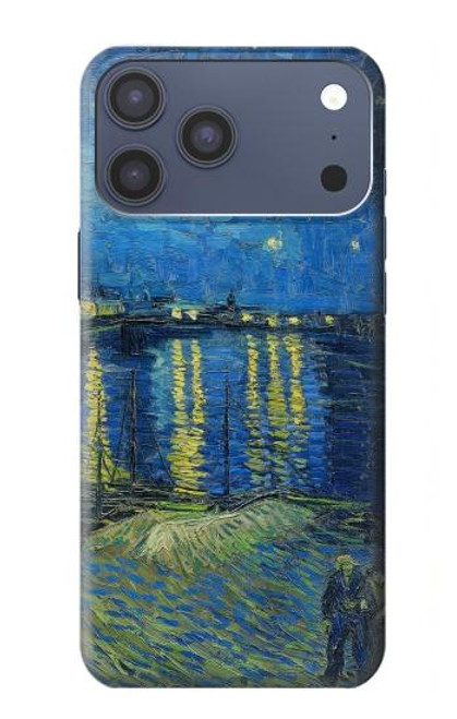 S3336 ヴァン・ゴッホローソンの星空 Van Gogh Starry Night Over the Rhone iPhone 17 Pro Max バックケース、フリップケース・カバー