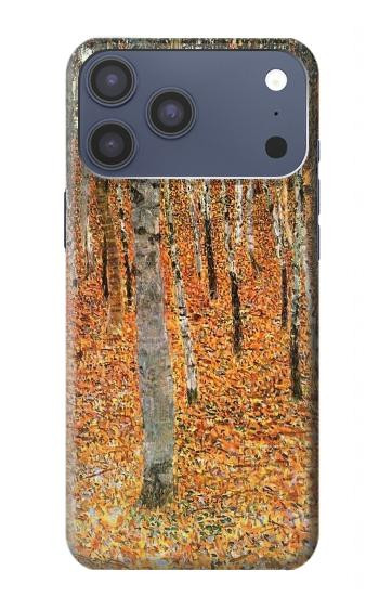 S3380 グスタフ・クリムト バーチフォレスト Gustav Klimt Birch Forest iPhone 17 Pro Max バックケース、フリップケース・カバー