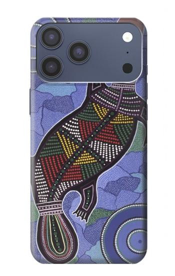 S3387 カモノハシオーストラリアのアボリジニアート Platypus Australian Aboriginal Art iPhone 17 Pro Max, 18 Pro Max バックケース、フリップケース・カバー