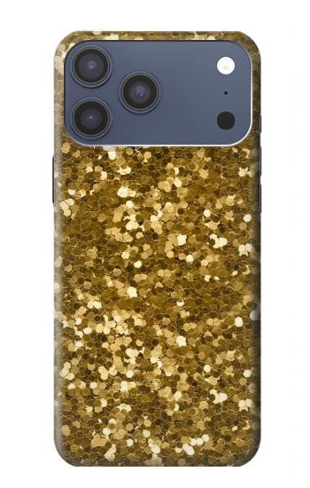 S3388 ゴールドラメグラフィックプリント Gold Glitter Graphic Print iPhone 17 Pro Max バックケース、フリップケース・カバー