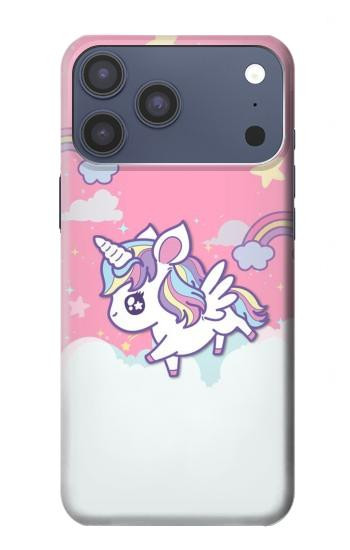 S3518 ユニコーン漫画 Unicorn Cartoon iPhone 17 Pro Max バックケース、フリップケース・カバー